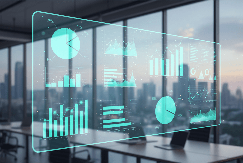 Abstract data visualization background